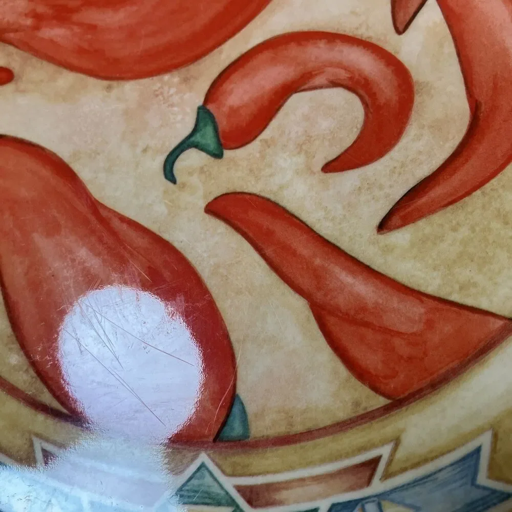 VTG Precidio Linda Norton 2003 Southwestern Chile Kokopelli Melamine Plates (13)